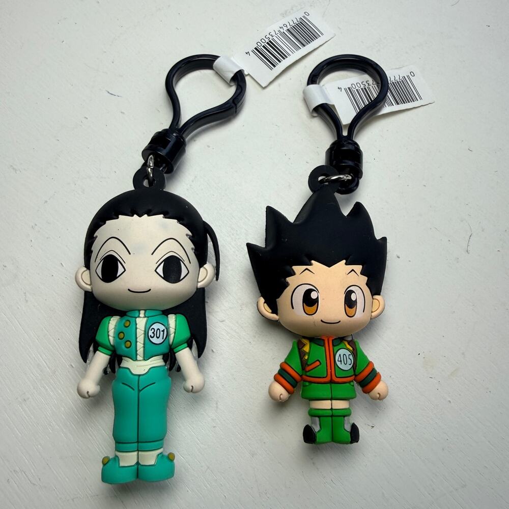 Hunter x Hunter Chibi Bag Clip Keychain Set Gon Freecss 405 Illumi Zoldyck 301